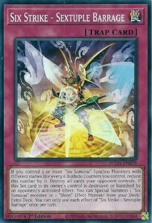 Six Strike - Septuple Barrage - SUDA-EN078 - Common 1st Edition