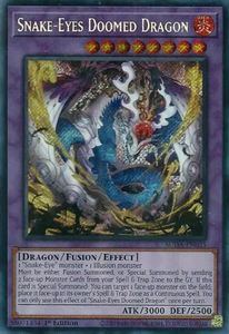 Snake-Eyes Doomed Dragon - SUDA-EN035 - Secret Rare 1st Edition