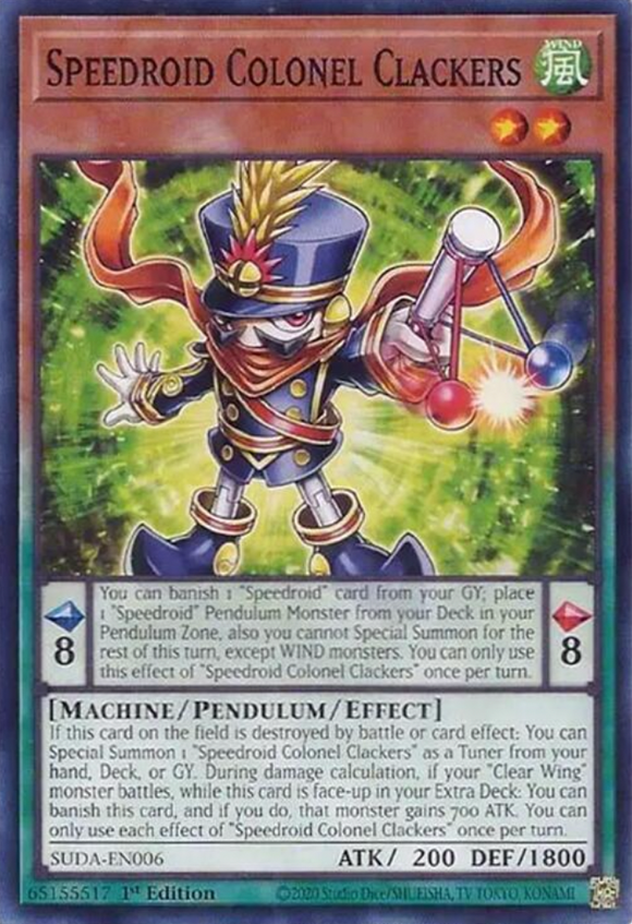 Speedroid Colonel Clackers - SUDA-EN006 - Common 1st Edition
