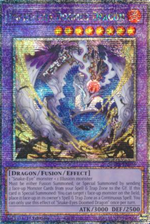 Snake-Eyes Doomed Dragon - SUDA-EN035 - Quarter Century Secret Rare 1st Edition