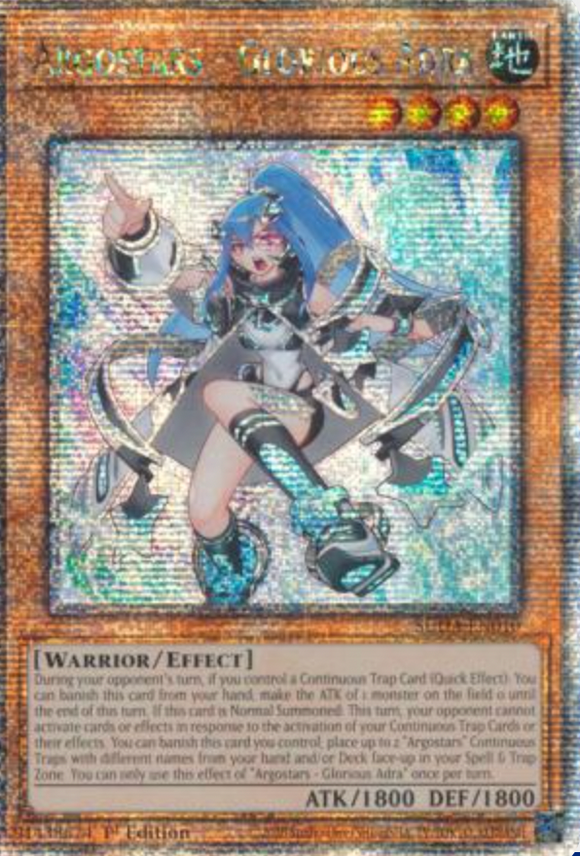 Argostars - Glorious Adra - SUDA-EN010 - Quarter Century Secret Rare 1st Edition