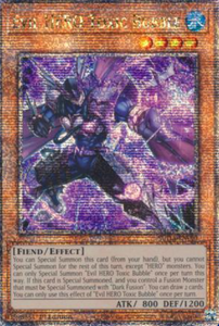 Evil HERO Toxic Bubble - SUDA-EN001 - Quarter Century Secret Rare 1st Edition