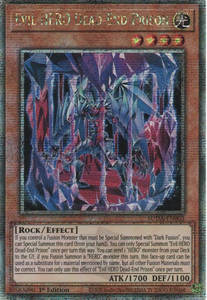 Evil HERO Dead-End Prison - SUDA-EN002 - Quarter Century Secret Rare 1st Edition