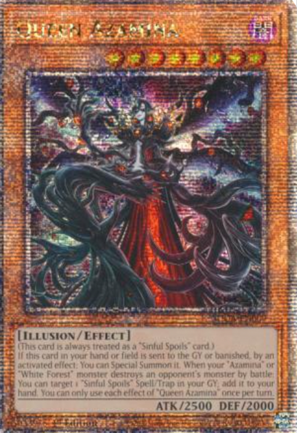 Queen Azamina - SUDA-EN009 - Quarter Century Secret Rare 1st Edition