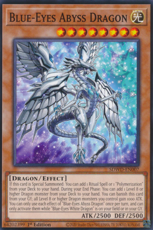 Blue-Eyes Abyss Dragon - SDWD-EN007 - Common 1st Edition