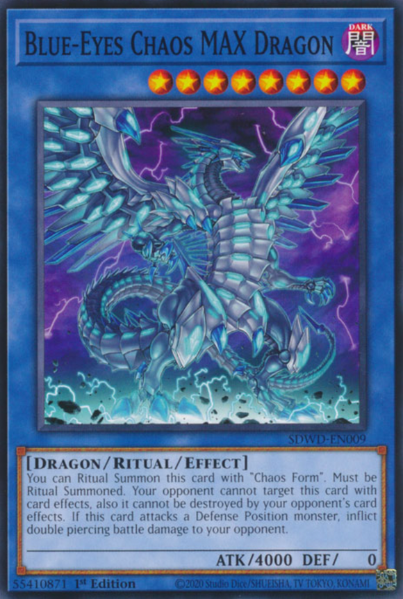 Blue-Eyes Chaos MAX Dragon - SDWD-EN009 - Common 1st Edition