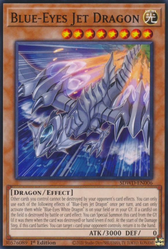 Blue-Eyes Jet Dragon - SDWD-EN006 - Common 1st Edition