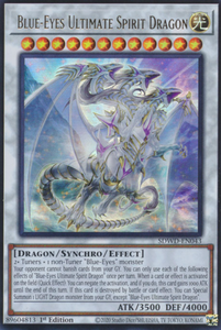 Blue-Eyes Ultimate Spirit Dragon - SDWD-EN043 - Ultra Rare 1st Edition