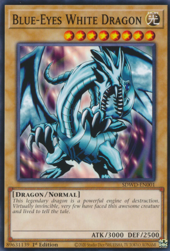 Blue-Eyes White Dragon - SDWD-EN001 - Common 1st Edition