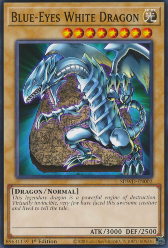 Blue-Eyes White Dragon - SDWD-EN002 - Common 1st Edition