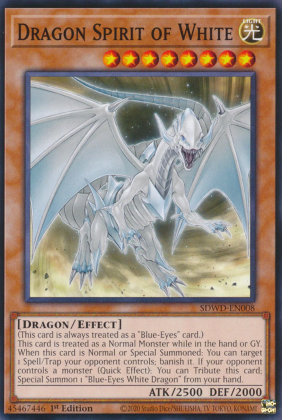 Dragon Spirit of White - SDWD-EN008 - Common - 1st Edition