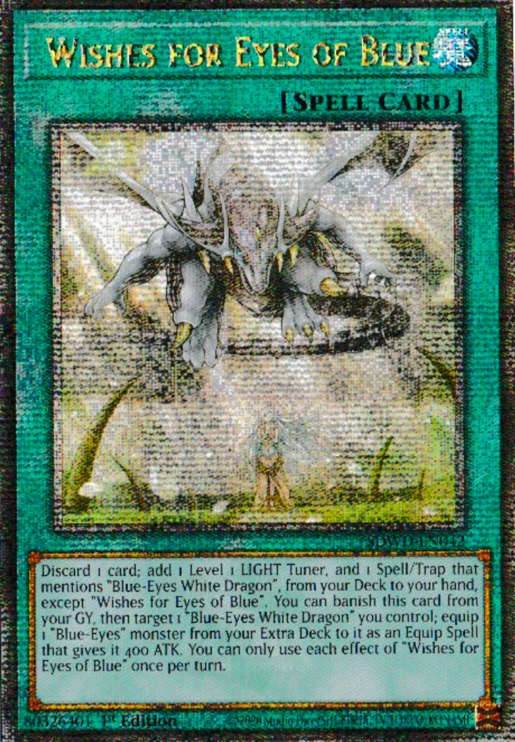 "Wishes For Eyes Of Blue" - SDWD-EN042 - Secret Rare - Yu-Gi-Oh! TCG Card
