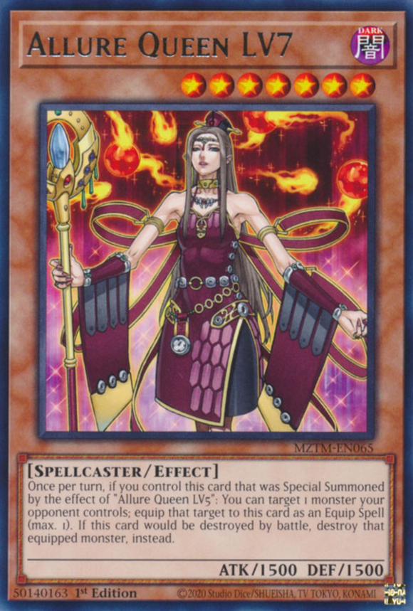 Allure Queen LV7 - MZTM-EN065 - Rare 1st Edition