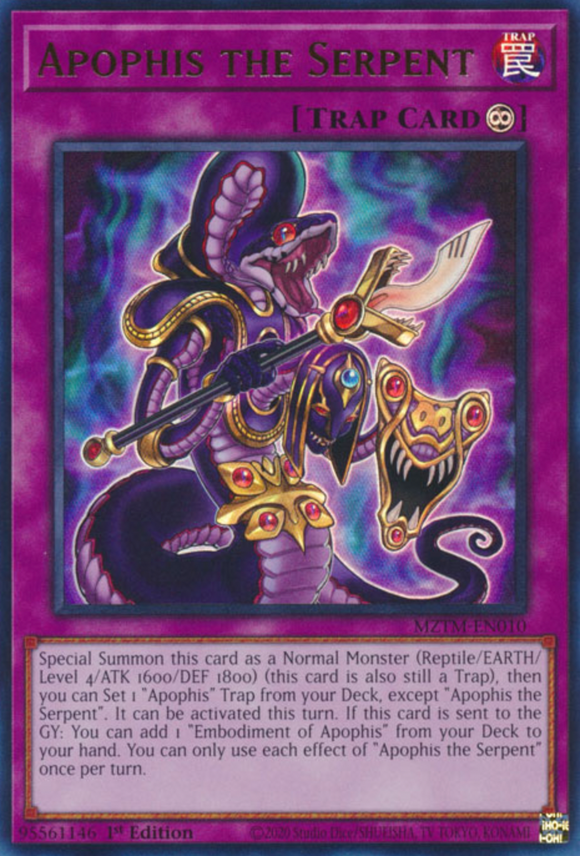 Apophis the Serpent - MZTM-EN010 - Ultra Rare 1st Edition