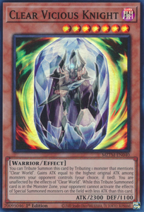Clear Vicious Knight - MZTM-EN040 - Super Rare 1st Edition