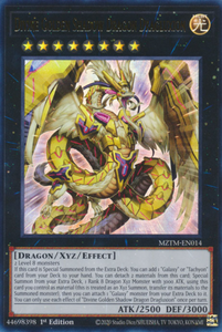 Divine Golden Shadow Dragon Dragluxion - MZTM-EN014 - Ultra Rare 1st Edition