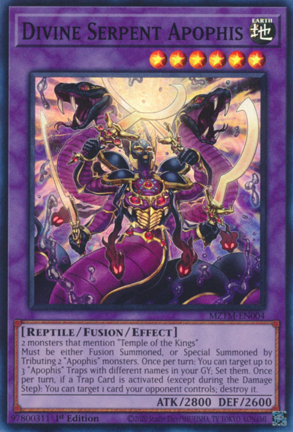 Divine Serpent Apophis - MZTM-EN004 - Super Rare 1st Edition