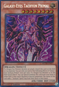 Galaxy-Eyes Tachyon Primal - MZTM-EN011 - Secret Rare 1st Edition