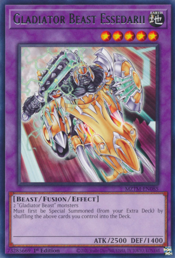 Gladiator Beast Essedarii - MZTM-EN085 - Rare 1st Edition