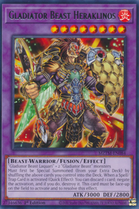 Gladiator Beast Heraklinos - MZTM-EN084 - Rare 1st Edition