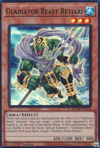 Gladiator Beast Retiari - MZTM-EN070 - Super Rare 1st Edition