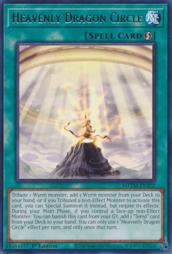 Heavenly Dragon Circle - MZTM-EN102 - Rare 1st Edition