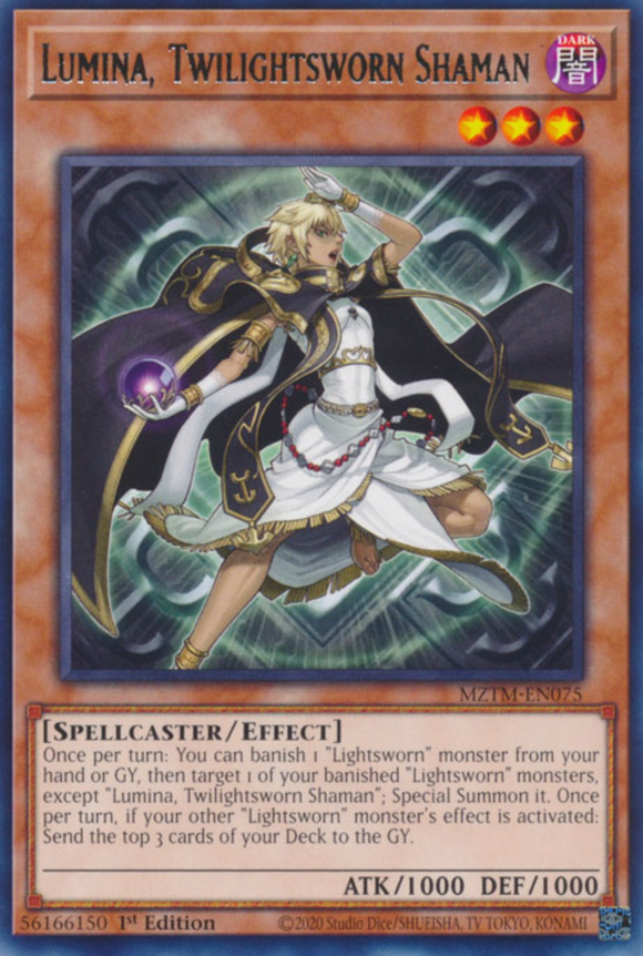 Lumina, Twilightsworn Shaman - MZTM-EN075 - Rare 1st Edition