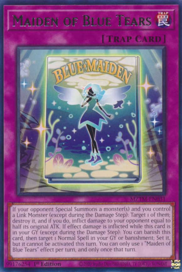 Maiden of Blue Tears - MZTM-EN031 - Rare 1st Edition
