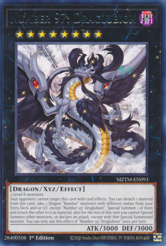 Number 97: Draglubion - MZTM-EN093 - Rare 1st Edition