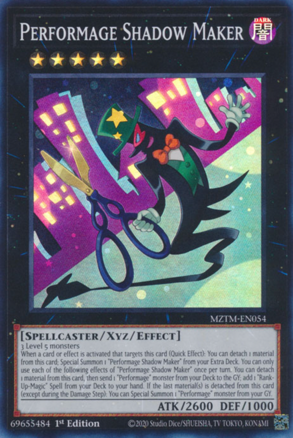 Performage Shadow Maker - MZTM-EN054 - Super Rare 1st Edition