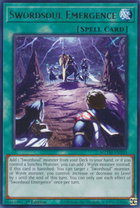 Swordsoul Emergence - MZTM-EN103 - Rare 1st Edition