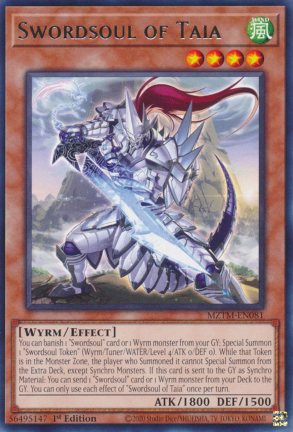 Swordsoul of Taia - MZTM-EN081 - Rare 1st Edition