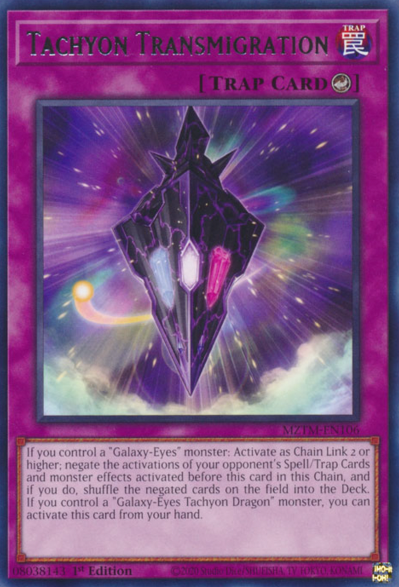 Tachyon Transmigration - MZTM-EN106 - Rare 1st Edition