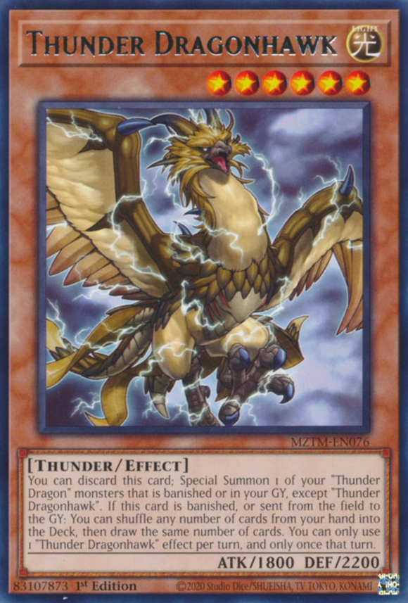 Thunder Dragonhawk - MZTM-EN076 - Rare 1st Edition