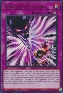 Verdict of Anubis - MZTM-EN009 - Ultra Rare 1st Edition