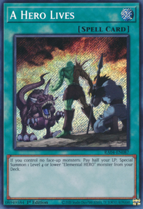 A Hero Lives - RA04-EN087 - Secret Rare 1st Edition