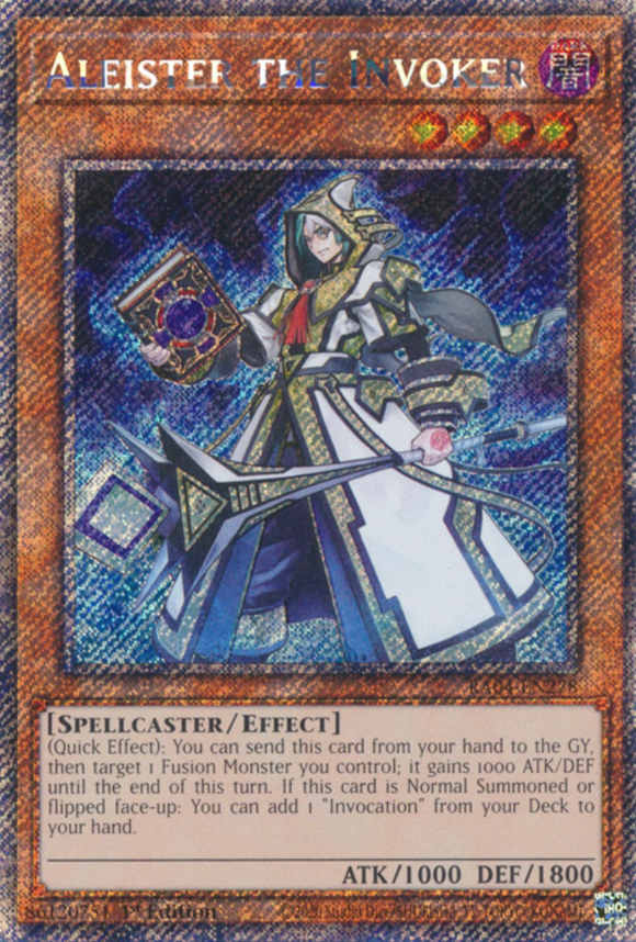 Aleister the Invoker - RA04-EN024 - Platinum Secret Rare 1st Edition