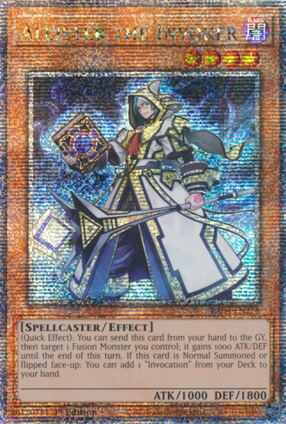Aleister the Invoker - RA04-EN024 - Quarter Century Secret Rare 1st Edition