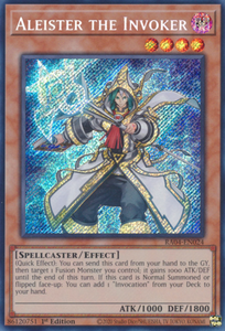 Aleister the Invoker (Alt. Art) - RA04-EN024 - Secret Rare 1st Edition