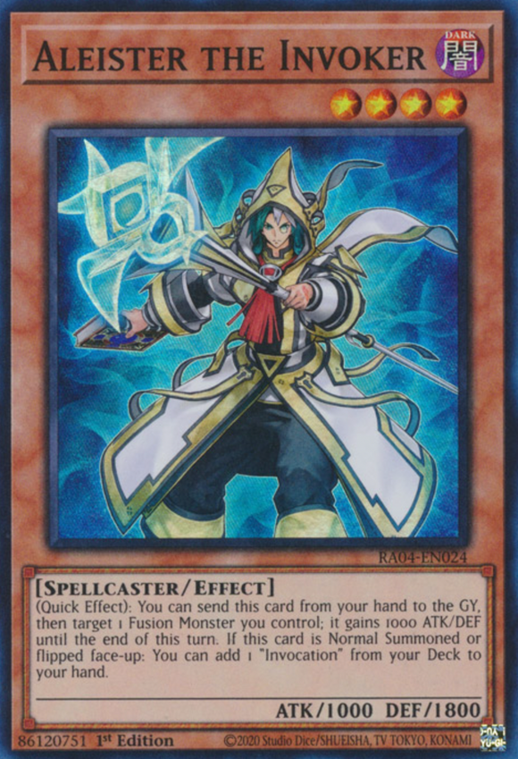 Aleister the Invoker (Alt. Art) - RA04-EN024 - Super Rare 1st Edition