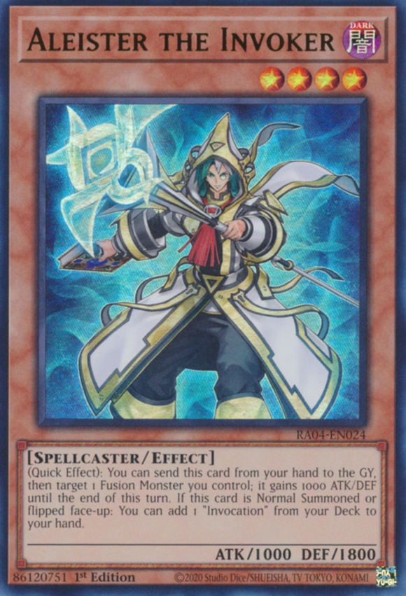 Aleister the Invoker (Alt. Art) - RA04-EN024 - Ultra Rare 1st Edition