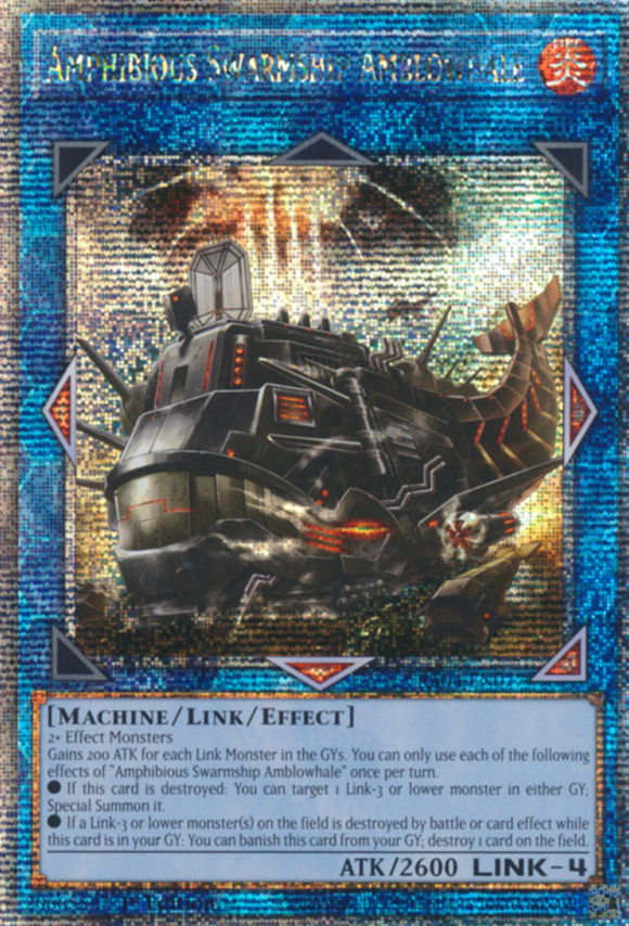 Amphibious Swarmship Amblowhale - RA04-EN077 - Quarter Century Secret Rare 1st Edition