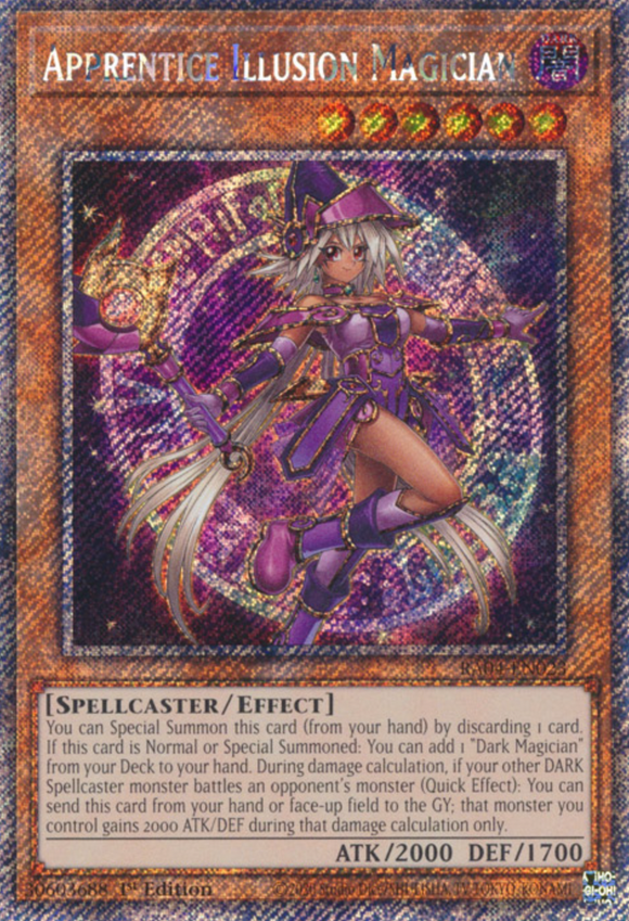 Apprentice Illusion Magician - RA04-EN023 - Platinum Rare 1st Edition
