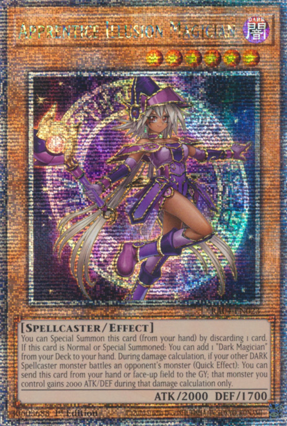 Apprentice Illusion Magician - RA04-EN023 - Quarter Century Secret Rare 1st Edition