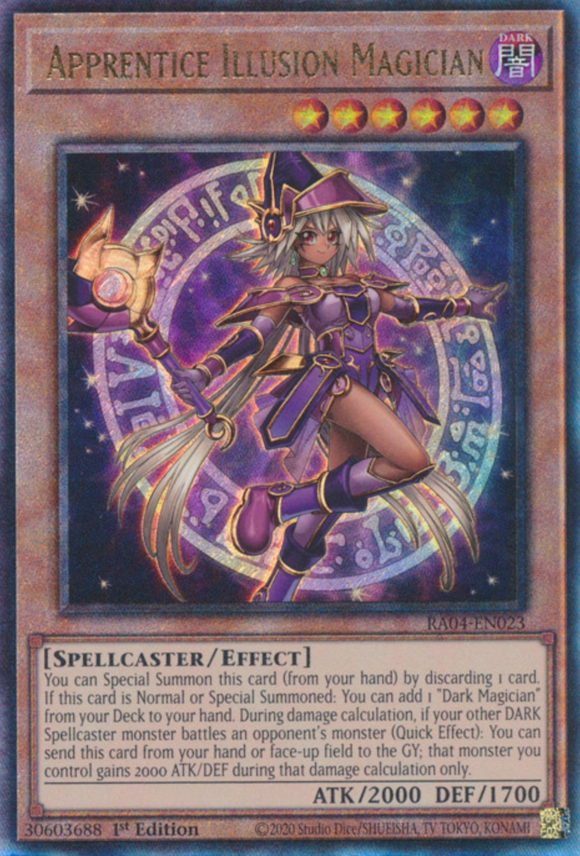 Apprentice Illusion Magician - RA04-EN023 - Ultimate Rare 1st Edition