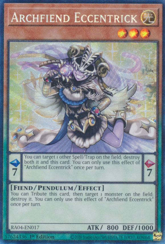 Archfiend Eccentrick - RA04-EN017 - Collector's Rare 1st Edition