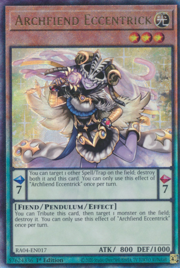 Archfiend Eccentrick - RA04-EN017- Ultimate Rare 1st Edition