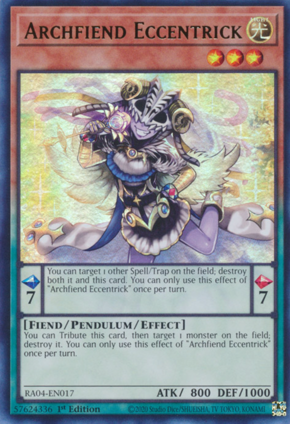 Archfiend Eccentrick - RA04-EN017 - Ultra Rare 1st Edition