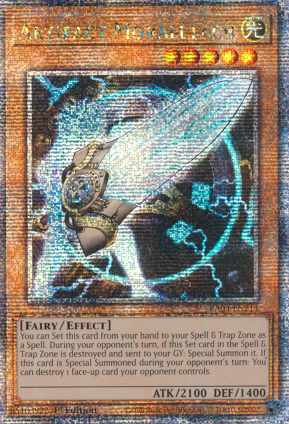 Artifact Moralltach - RA04-EN214 - Quarter Century Secret Rare 1st Edition