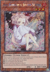 Ash Blossom & Joyous Springs (Alt. Art) - RA04-EN025 - Platinum Rare 1st Edition